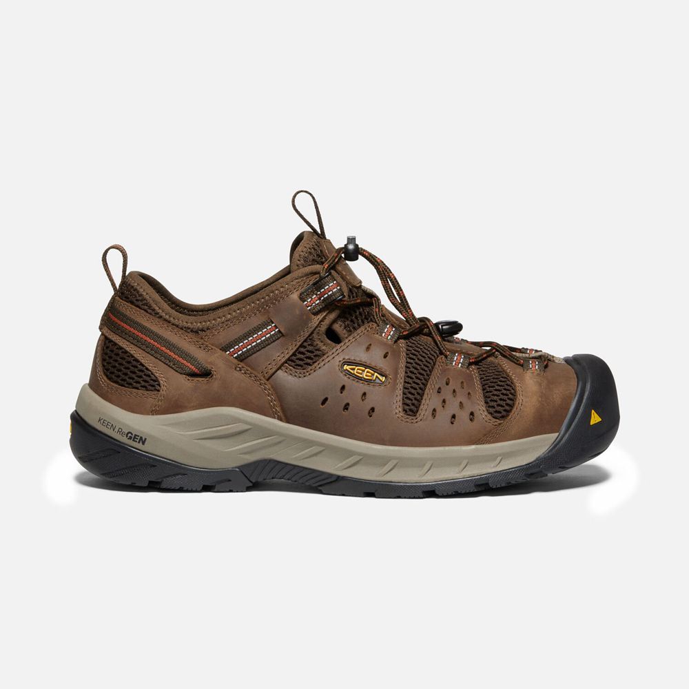 Keen Atlanta Cool II Arbejdssko Herre Brune | LWCNZ-5680