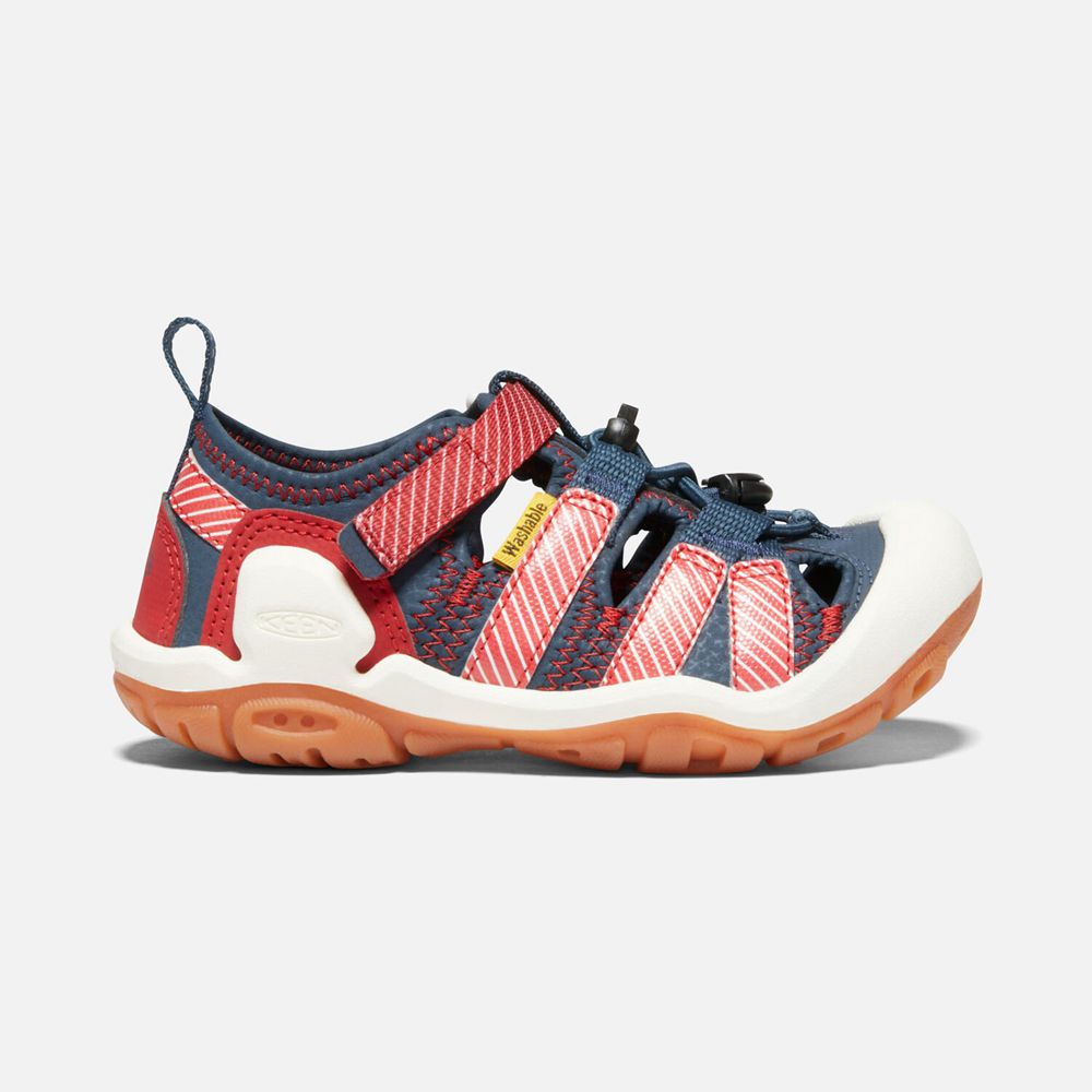 Keen Big Knotch Creek Sandaler Børn Mørkeblå / Rød | HNRTB-9831