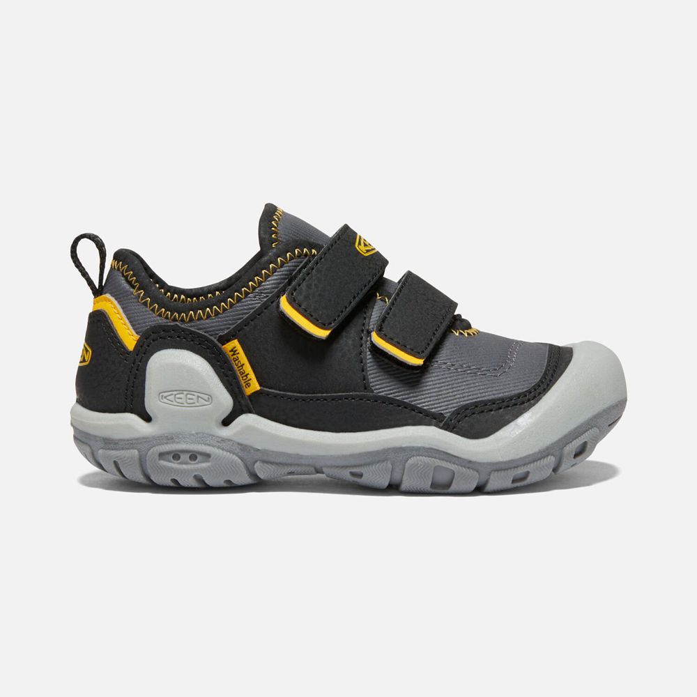 Keen Big Knotch Hollow Double Páskové Sneakers Børn Sort | GEIBZ-2614