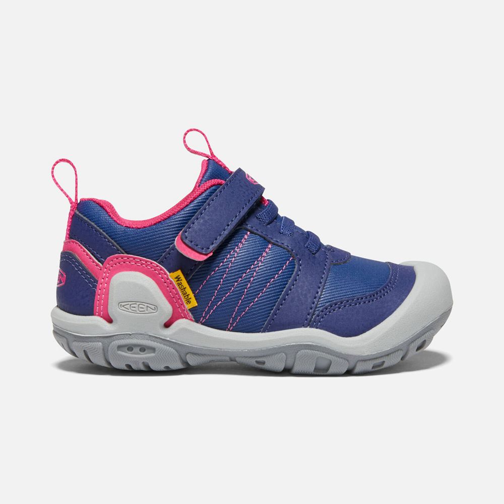 Keen Big Knotch Peak Sneakers Børn Blå / Lyserød | ZDLXP-5021