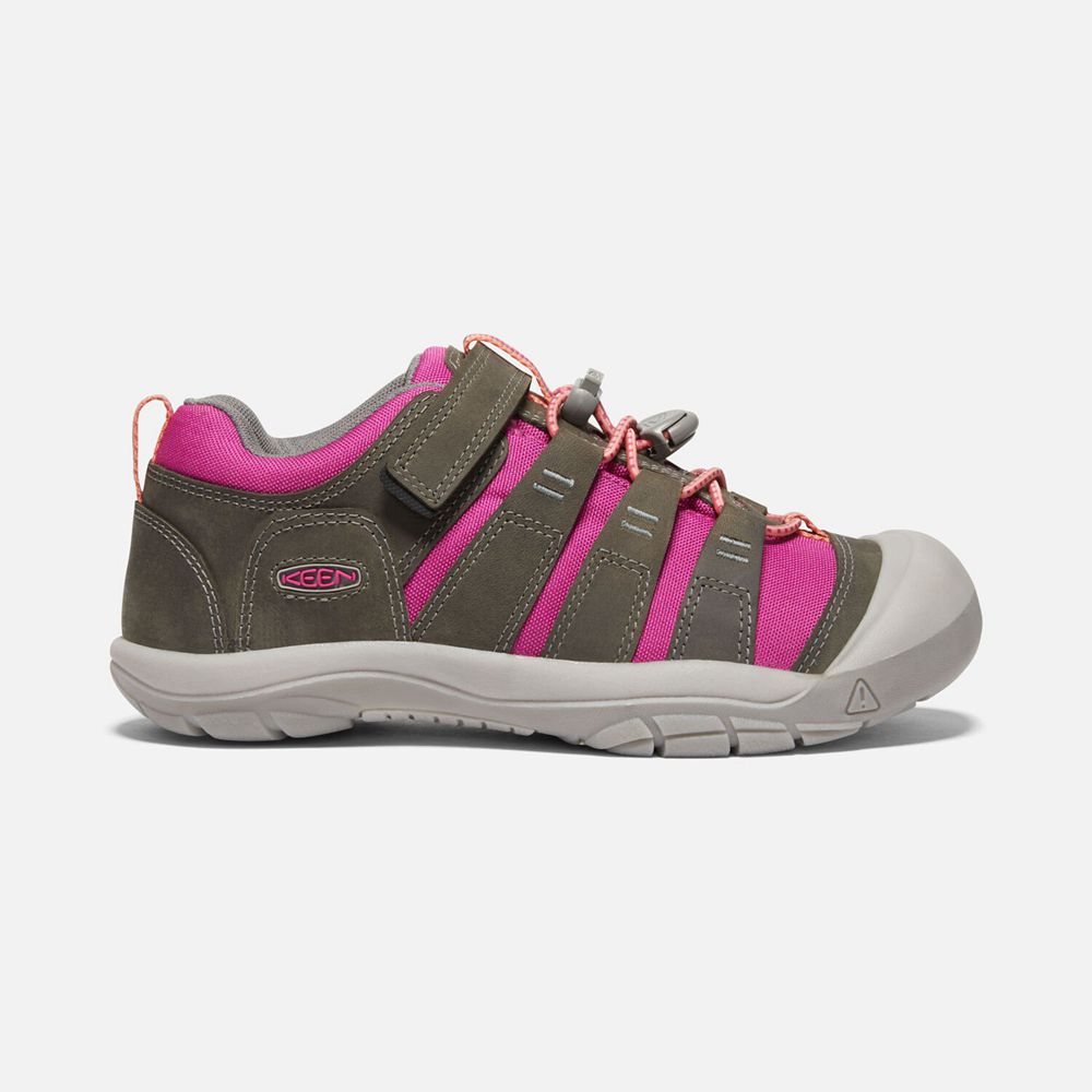 Keen Big Newport Sko Børn Olivengrøn / Lyserød | CMDWO-9540
