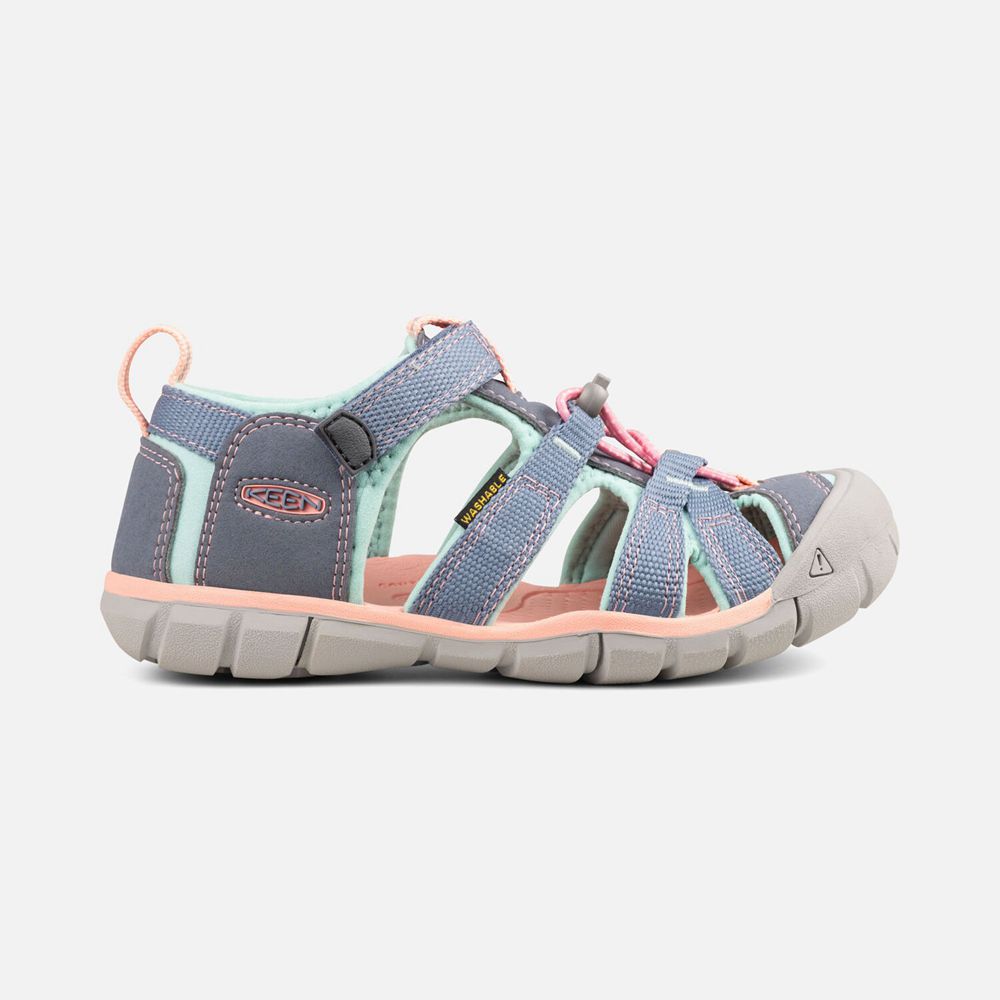 Keen Big Seacamp II Cnx Sandaler Børn Blå | KGNQL-1940