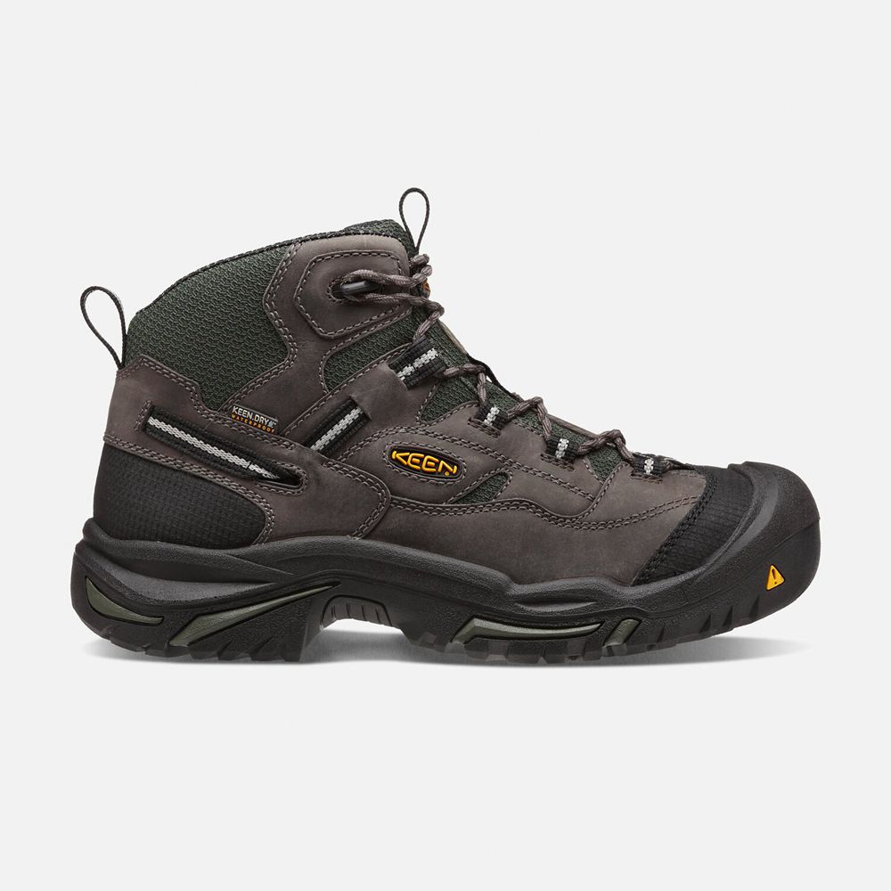Keen Braddock Waterproof Mid Arbejdsstøvler Herre Brune | ROCSP-0768