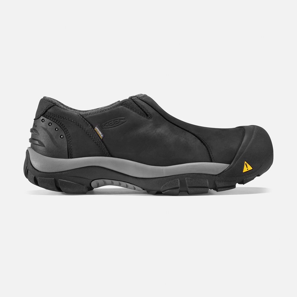 Keen Brixen Waterproof Low Sko Herre Sort | HWXYC-1734