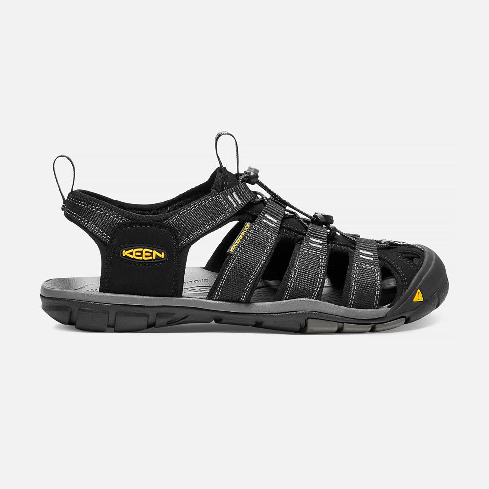 Keen Clearwater Cnx Sandaler Herre Sort | HDFCX-3291