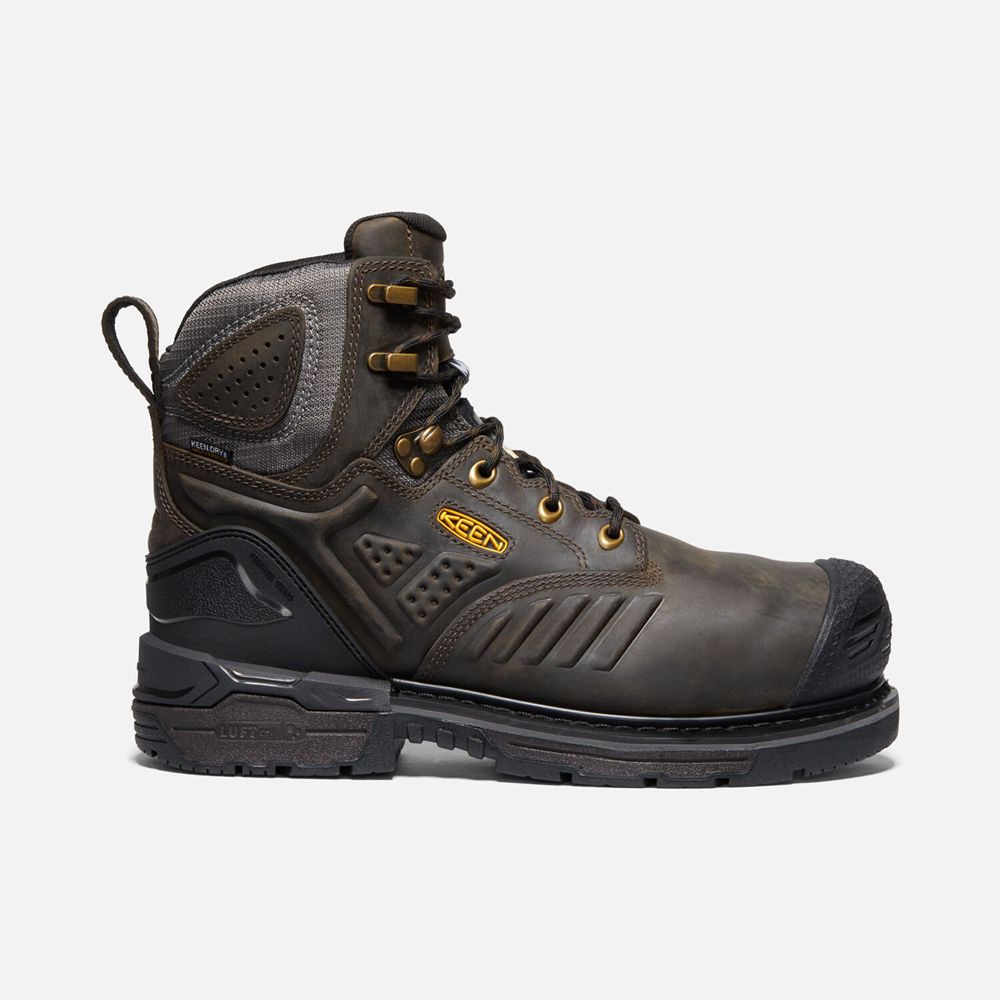 Keen Csa Philadelphia 6" Internal Met Waterproof Arbejdsstøvler Herre Brune | LFNGM-6031