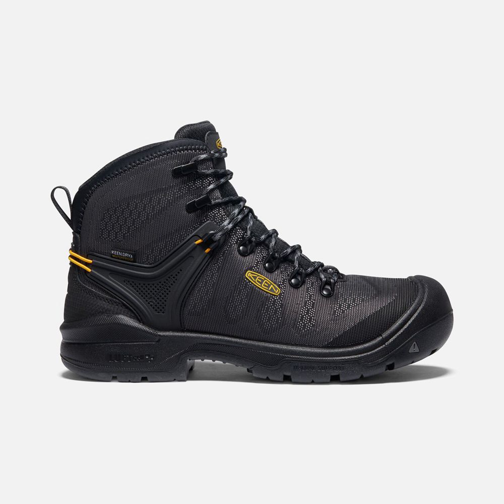 Keen Dearborn 6" Waterproof Arbejdsstøvler Herre Sort | GRJBC-6457