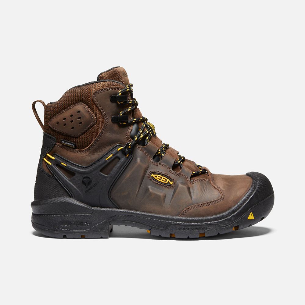 Keen Dover 6" Waterproof Arbejdsstøvler Herre Brune | IJVUX-6785