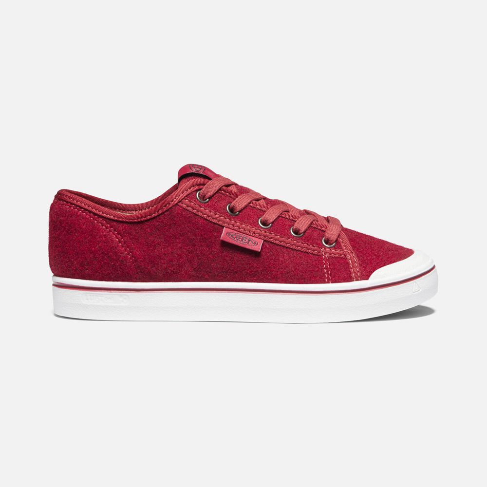Keen Elsa Lite Felt Sneakers Dame Rød | TGXLU-9172