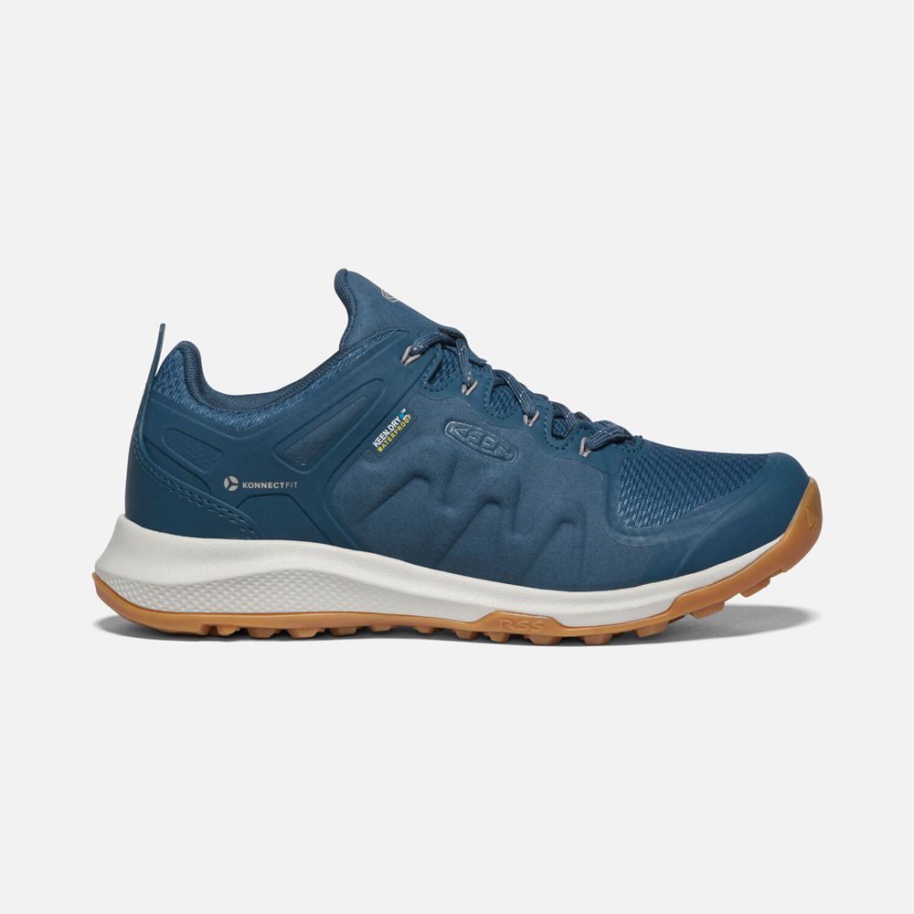 Keen Explore Waterproof Sko Dame Blå | NJIWU-5628