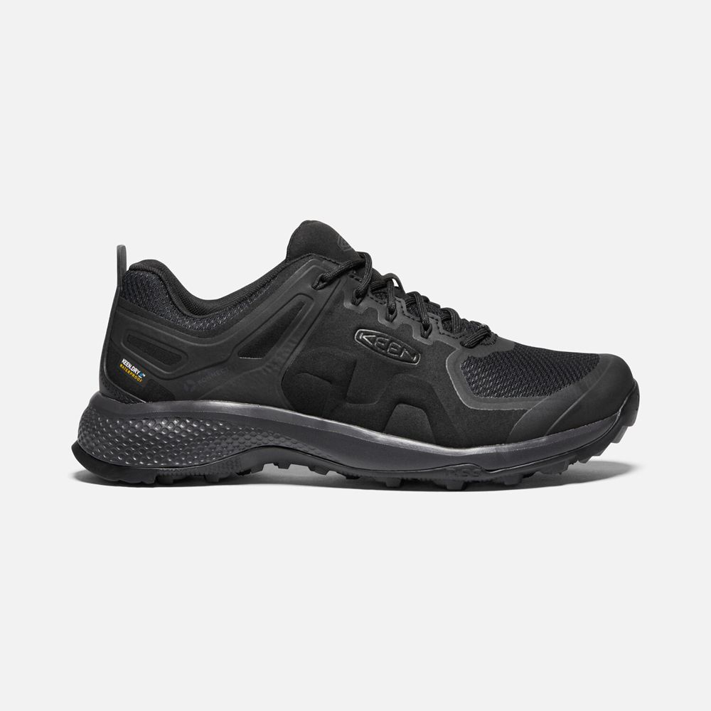 Keen Explore Waterproof Sko Herre Sort | SQXCK-0946