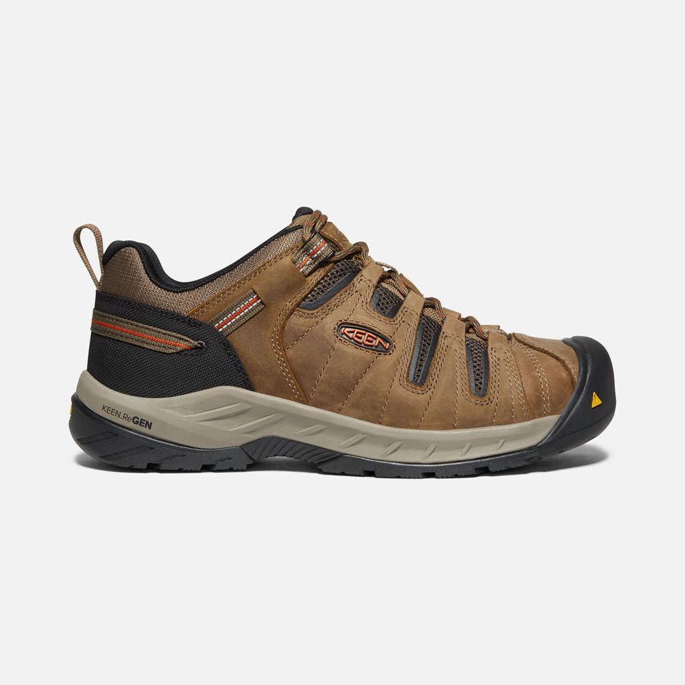 Keen Flint II Arbejdssko Herre Brune | QZGPB-4708