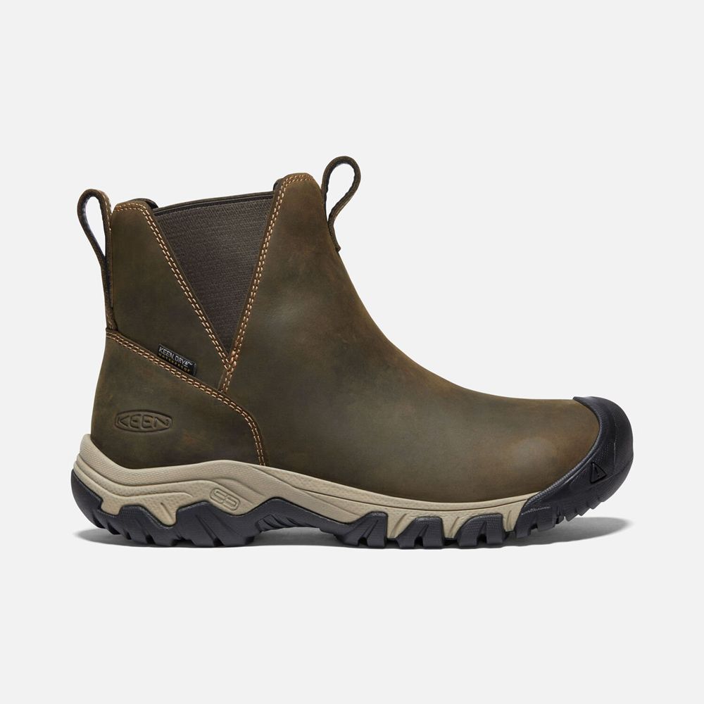 Keen Greta Waterproof Chelsea Støvler Dame Olivengrøn | WEDPF-9324
