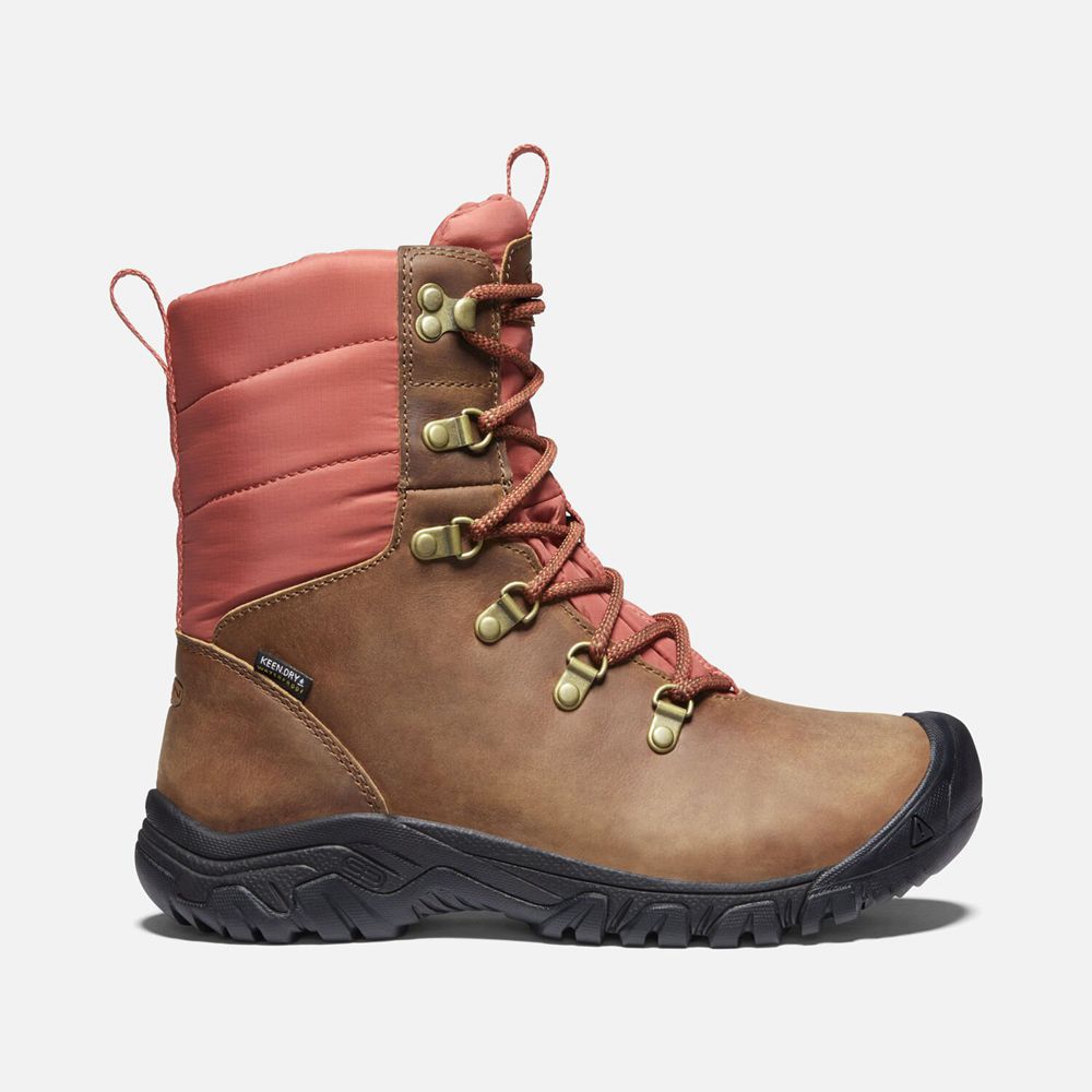 Keen Greta Waterproof Støvler Dame Brune | BRJLY-5269