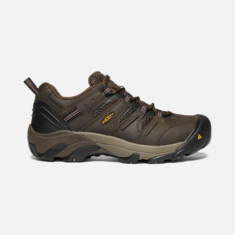 Keen Lansing Low Arbejdssko Herre Brune | EAUMQ-0654