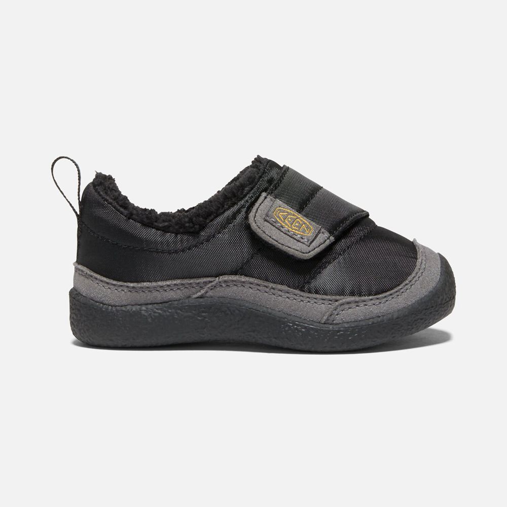 Keen Lille Barn Howser Wrap Sko Børn Sort | HXYEJ-3912