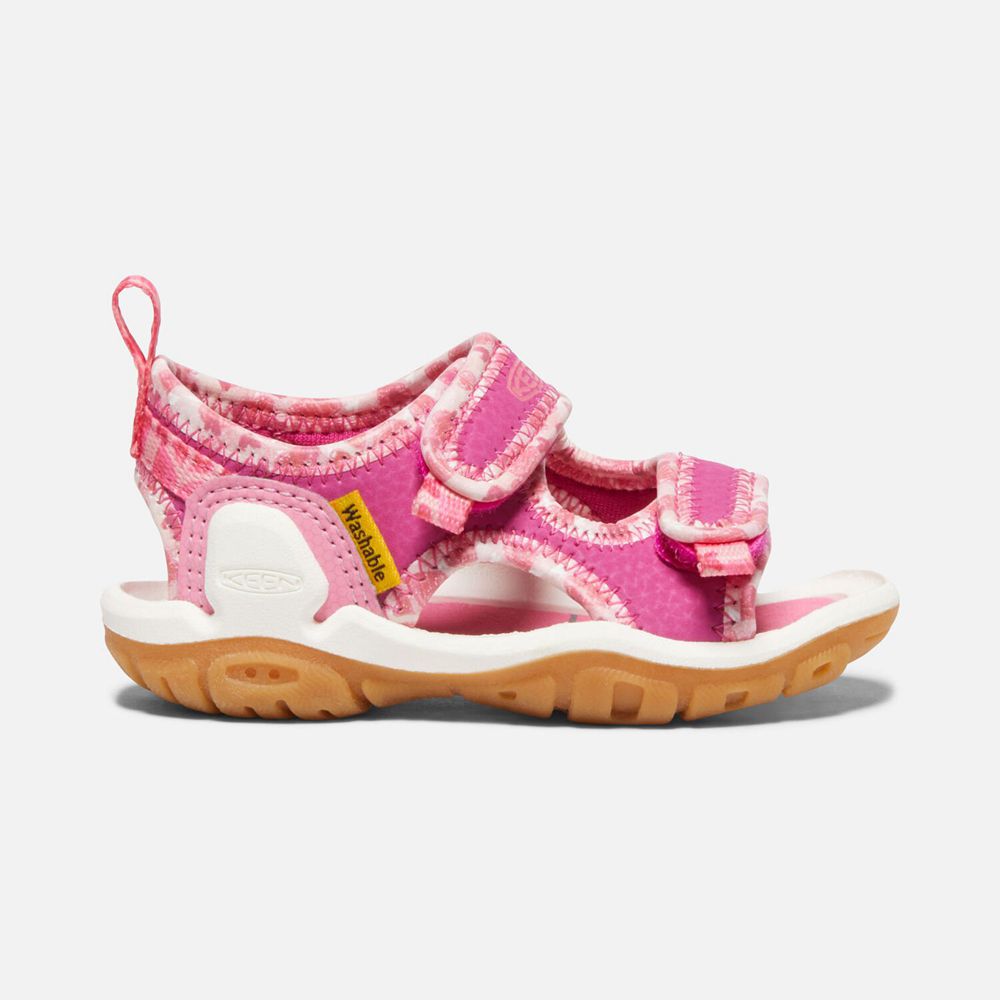 Keen Lille Barn Knotch Creek Open-Tå Sandaler Børn Lyserød | ZOWLT-3490
