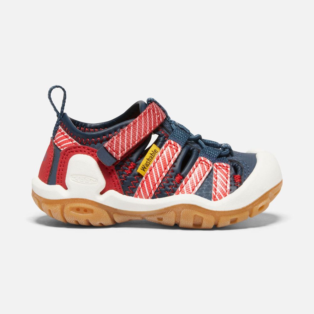 Keen Lille Barn Knotch Creek Sandaler Børn Mørkeblå / Rød | IQGCY-5860
