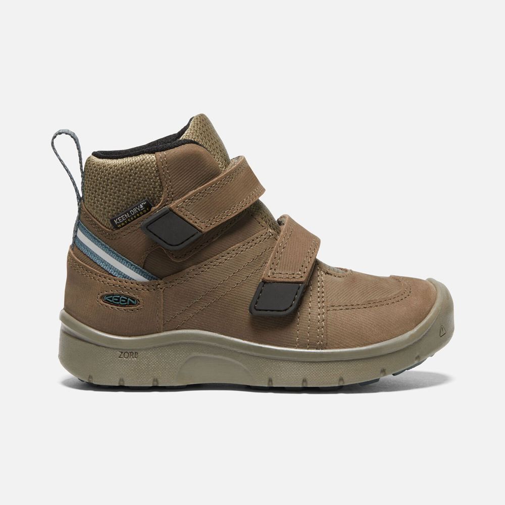 Keen Little Hikeport II Páskové Waterproof Støvler Børn Brune | OHWDL-7046