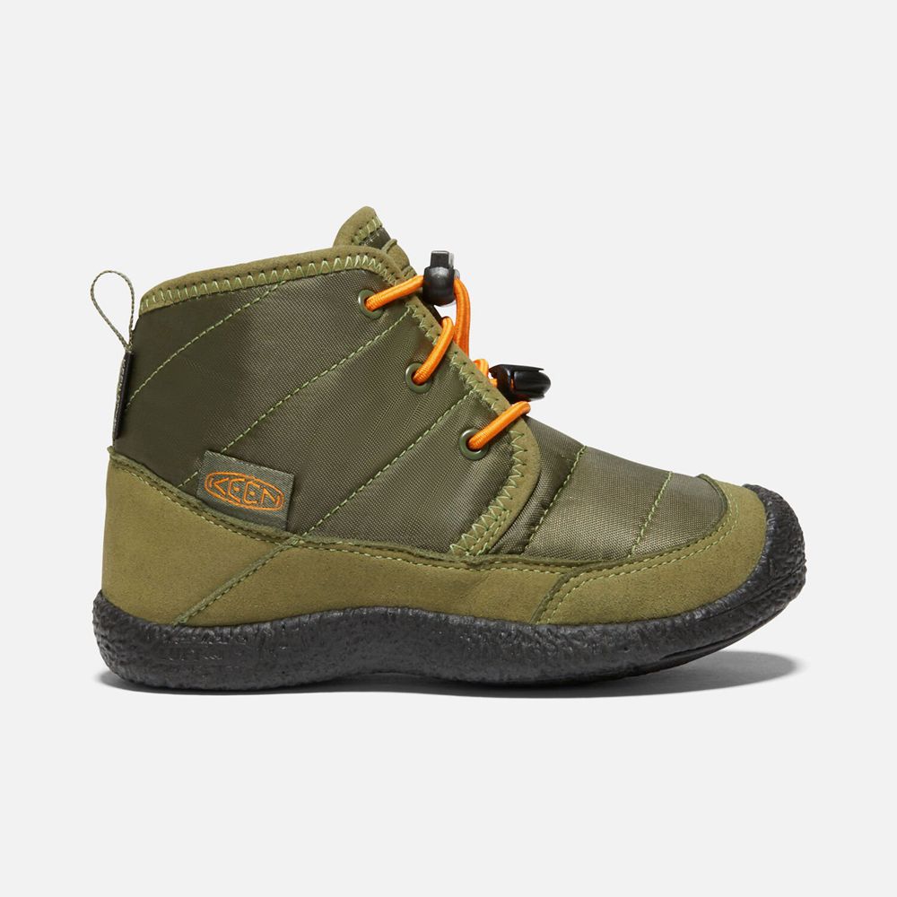 Keen Little Howser II Waterproof Chukka Støvler Børn Olivengrøn | UBQZX-6402