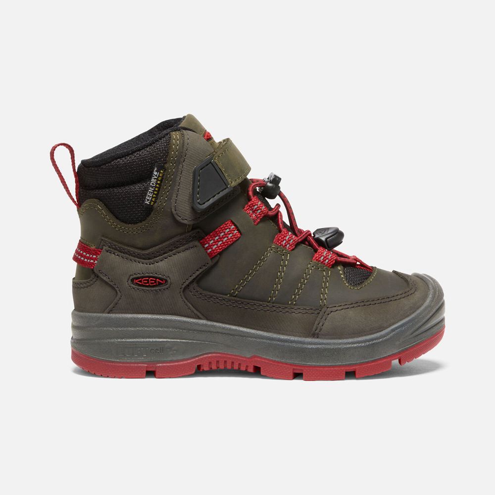 Keen Little Redwood Waterproof Støvler Børn Grå / Rød | FDQVX-2319