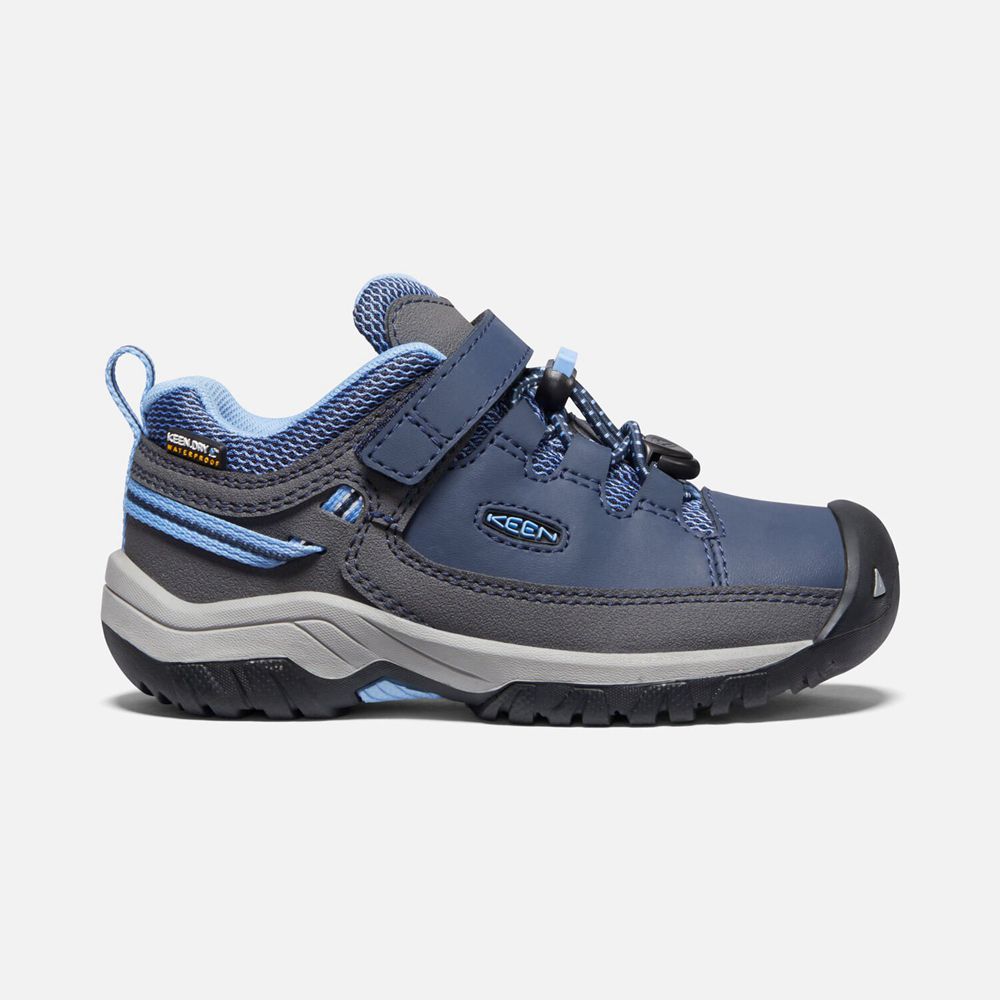 Keen Little Targhee Waterproof Sko Børn Blå | QXCHU-0147