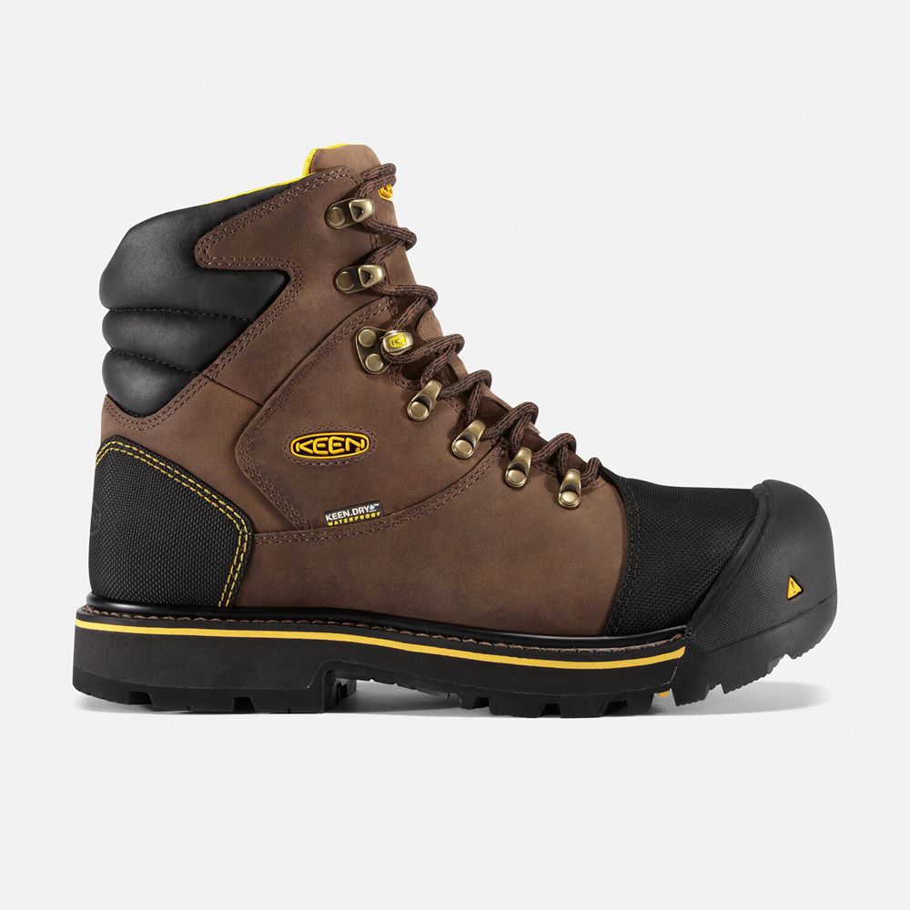 Keen Milwaukee Waterproof Arbejdsstøvler Herre Brune | FHBWO-1820