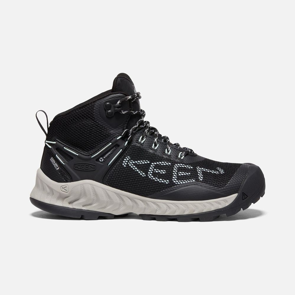 Keen Nxis Evo Waterproof Støvler Dame Sort / Blå | GEQXY-0748