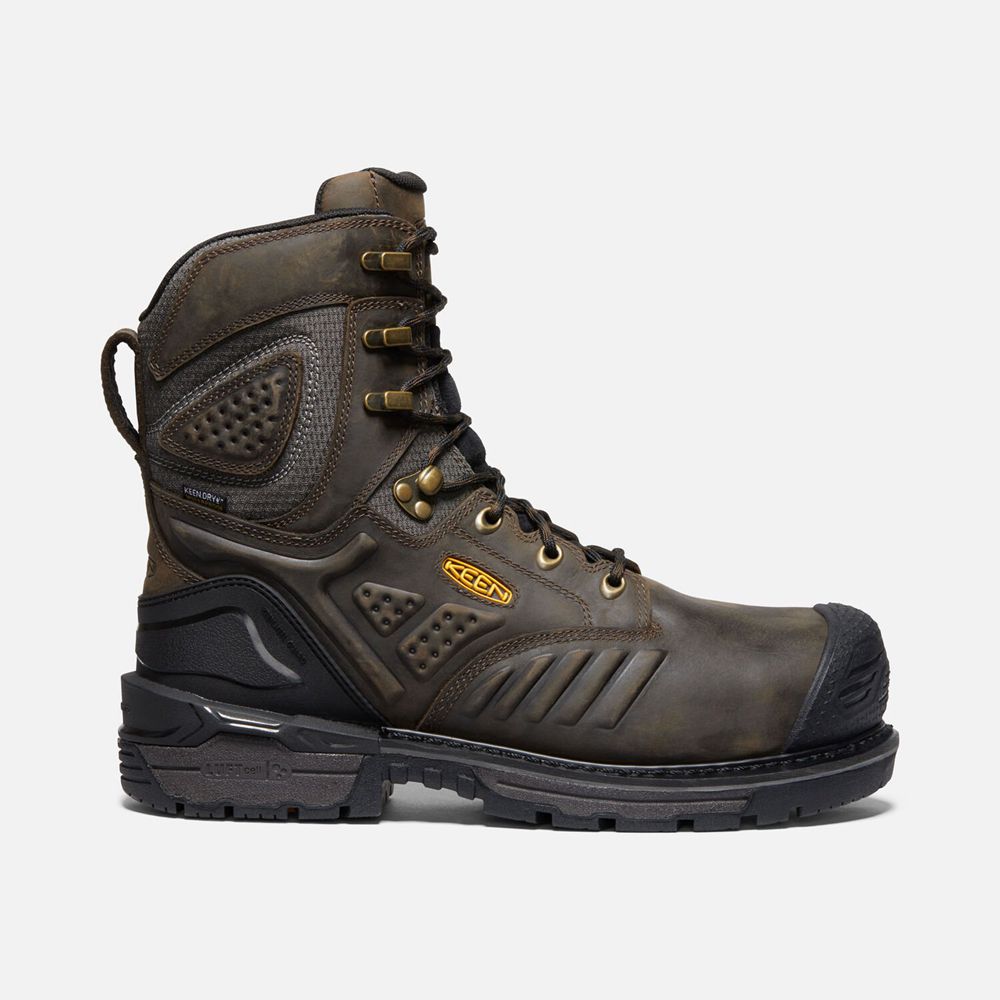 Keen Philadelphia 8" Waterproof Arbejdsstøvler Herre Brune | FVBIN-2143