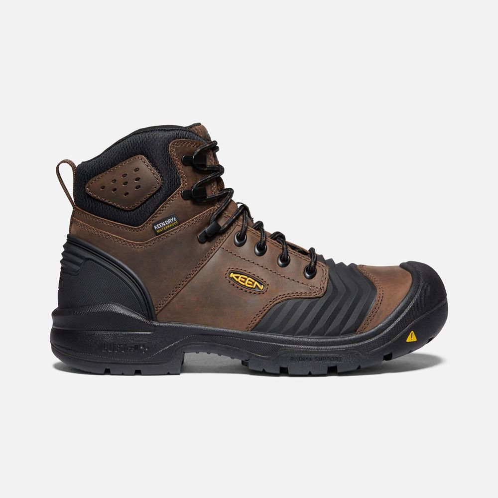 Keen Portland 6" Waterproof Arbejdsstøvler Herre Brune | IKTBY-0854
