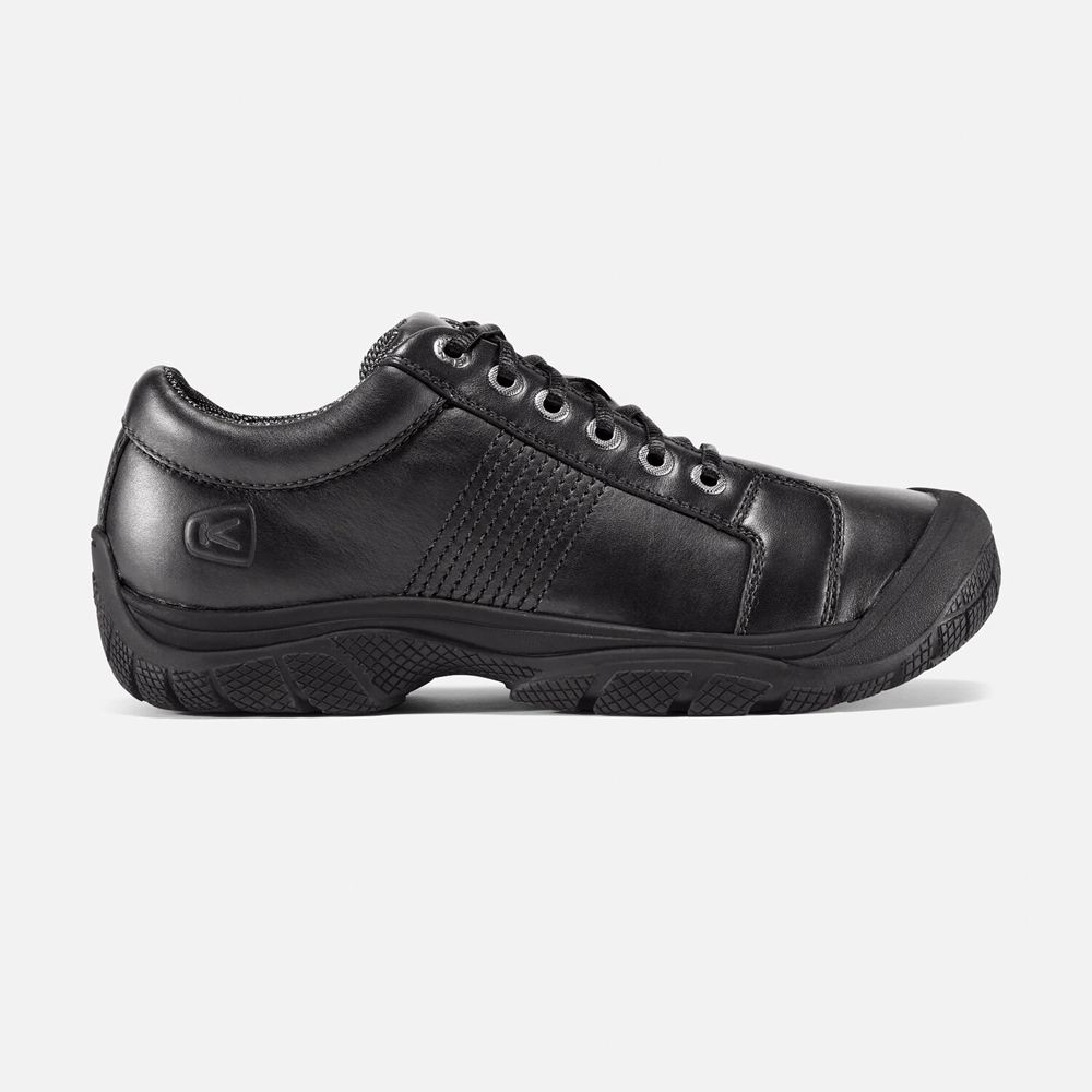 Keen Ptc Oxford Sko Herre Sort | TZWFC-7143