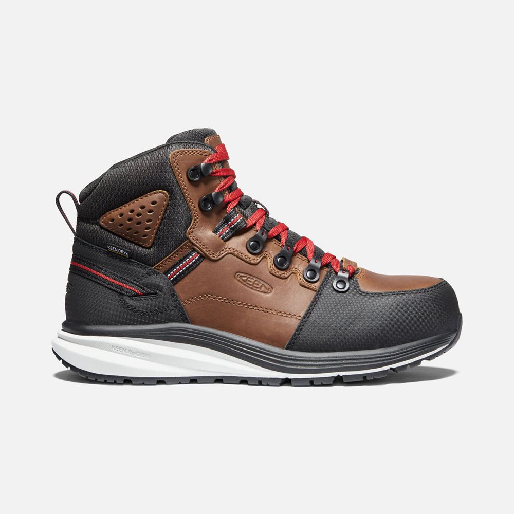 Keen Red Hook Waterproof Arbejdsstøvler Herre Brune | PDKWF-7648