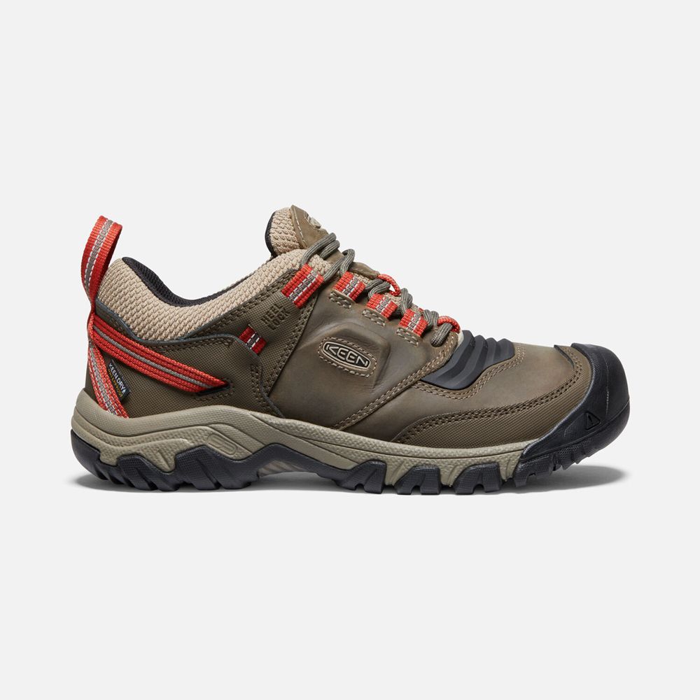 Keen Ridge Flex Waterproof Sko Herre Brune | BWFST-3570