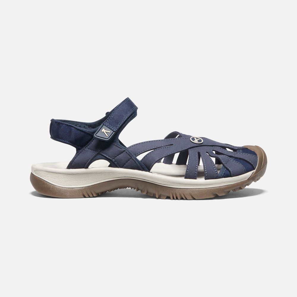Keen Rose Sandaler Dame Mørkeblå | HJPZK-4278
