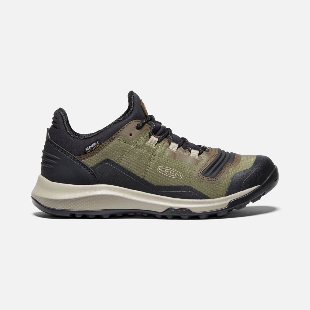 Keen Tempo Flex Waterproof Sko Dame Olivengrøn / Sort | FXECA-2160