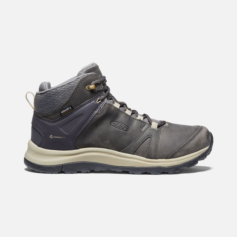 Keen Terradora II Læder Waterproof Støvler Dame Mørkegrå | UENOR-1067