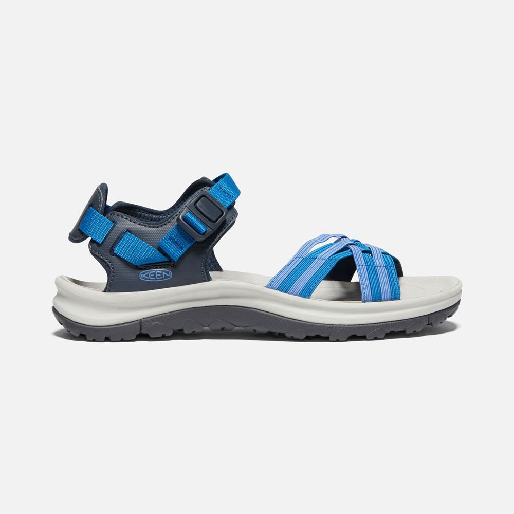 Keen Terradora II Strappy Open-Tå Sandaler Dame Blå | OMEBD-6025