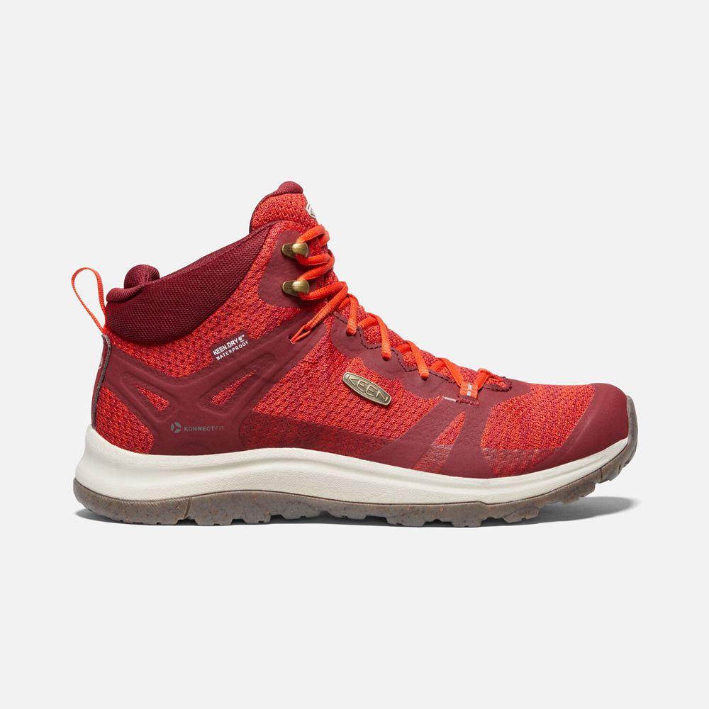 Keen Terradora II Waterproof Støvler Dame Rød | HTEJV-5130
