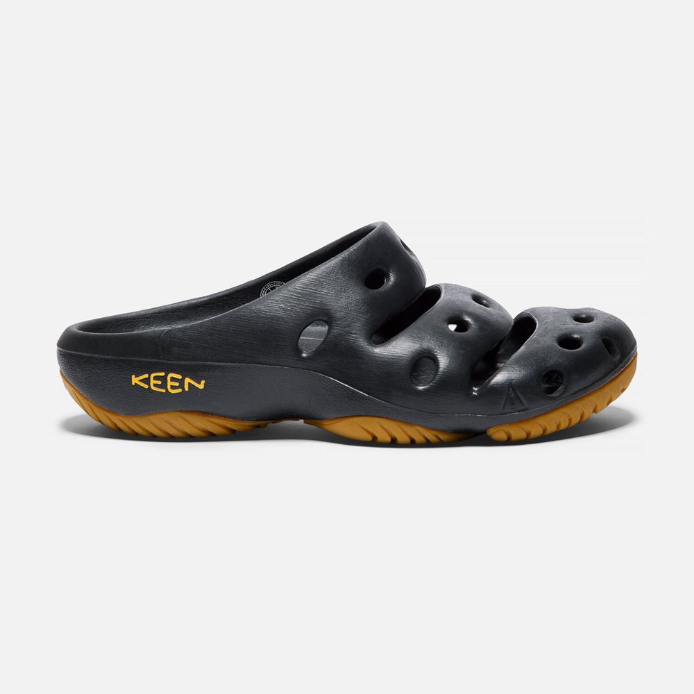 Keen Yogui Sandaler Herre Sort | GHRXJ-8924